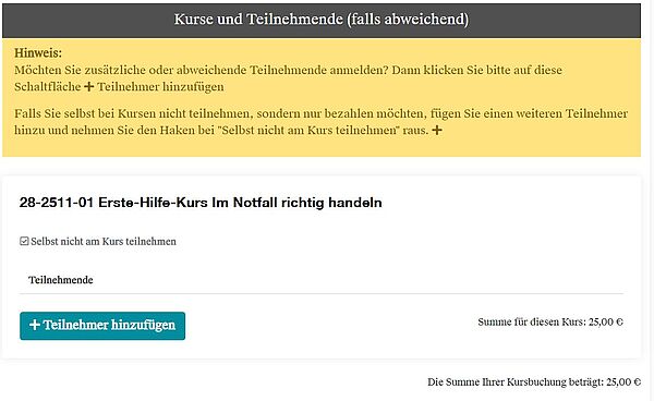 Screenshot Mehrfachanmeldungen